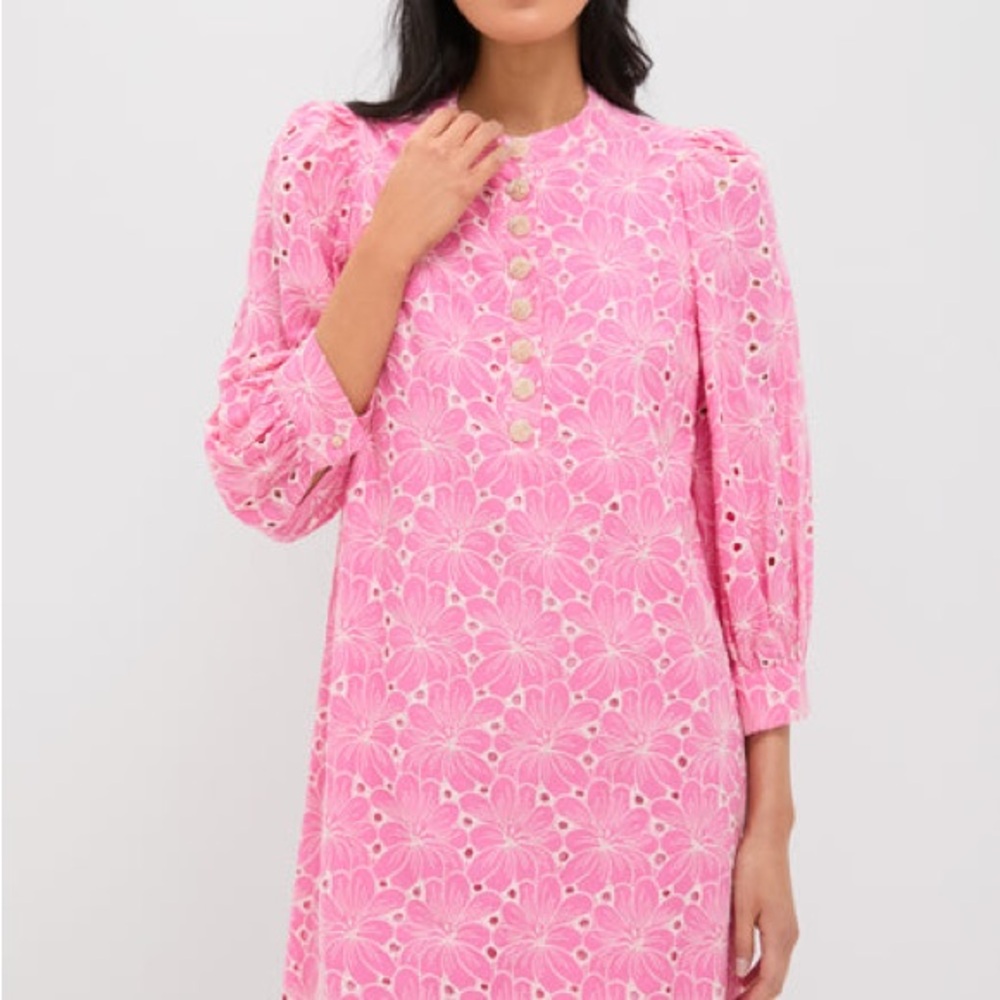 Tuckernuck Pink Floral Long Sleeve Dress